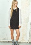 Rhinestone-embellished MINI Dress - Black