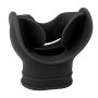 Ritoeasysports Mouthpiece Silicone Universal Comfort Bite Mouthpiece Snorkel Regulator For Replacement Black