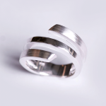 Bold Angi 925 Sterling Silver Ring - 56 Silver