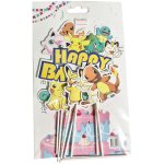 Pokemon Happy Birthday Cake Topper Cardboard Set