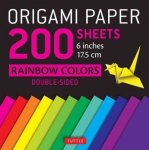 Origami Paper 200 Sheets - Rainbow Colors Kit