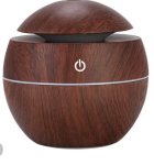 LED Ultrasonic Aroma Humidifier – Dark Brown – Shop Soiled damaged Packaging