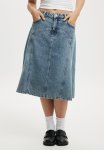 Cotton On Bowie Denim Midi Skirt - Blue Crush