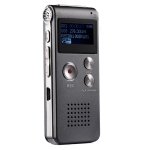 SK-012 8GB Voice Recorder USB Professional Dictaphone Digital Audio With Wav MP3 Player Var Function Record Grey