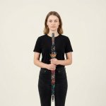 Colorful Patterned Long Handle Umbrella
