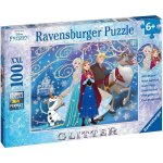- Frozen II Glittery Snow Puzzle - 100 PC Puzzle