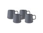 Maxwell & Williams Maxwell And Williams Blend Sala Mugs 375ML Charcoal Set Of 4