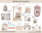 Cot Duvet Bedding Hedgehog Floral Rosarium Set