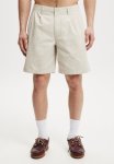 Cotton On Twill Pleat Short - Ecru Twill