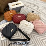 Women's Minimalist Square Zipper Bag Solid Color Zipper Shoulder Bag All-match Bag