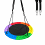 100CM Outdoor Nest Swing Seat 600D Oxford 150KG With Ropes & Carabiners