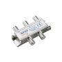 4 Way F Type Tv Satellite Signal Splitter - Dc All Legs