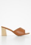 Edit Katrina Mule Block Heel - Tan