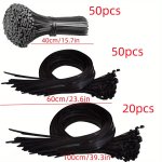 Heavy-duty Nylon Cable Ties - Self-locking Large Sizes 39.88CM 50.04CM 59.94CM 80.01CM 100.08CM Durable & Flexible For Secure Bi