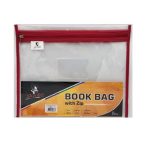 Zip Book A4 Clear Red Dafrique