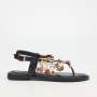 Athena 2 Flat Sandal - Black - Black / 7