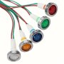 5pcs 12v Wire Signal Lamp Red Green Yellow 10mm Indicator Light