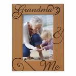 Kate Posh Grandma And Me Engraved Natural Wood Picture Frame I Love You Grandma Grandparent's Day Best Grandma Ever Grandmother