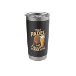 Padel And Beer Padel Racket Women Funny Padel Tennis Stainless Steel Insulated Tumbler