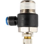 AirCraft Flow Control Swivel Elbow Pu 6MM X 1 2" M