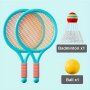 Cute Candy Color Matching Badminton Racket Indoor And Outdoor Leisure Sports Tennis Racket Set Parent-child Interactive Game Activity Toy Christmas Halloween Gift