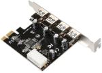 MicroWorld 4 Port USB 3.0 Expansion Card
