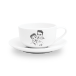 Carrol Boyes Cup And Saucer-two Of A Kind - H: 70MM X D: 155MM