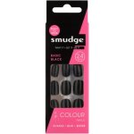 Smudge Colour Nails Black 24 Piece
