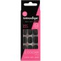 Smudge Colour Nails Black 24 Piece