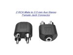 RCA Zatech Con Ster 3.5 Female X 2 Male