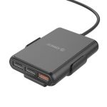 Orico 5 Port 52W QC3.0X1 Car Charger Black