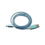 Larry's Digital Accessories - LED Auto Off USB Cable - Blue - Micro