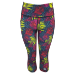 High Waist Funky 3 4 Leggings - Royalty - Ladies L - 36