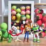 Toy Story 4 Deluxe Action Figure Set - Woody Buzz Lightyear Forky Rex - Official Disney Collectible Miniatures For Office Decor Durable Pvc Material