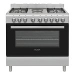 ELBA 90CM 4 Burner Gas 2 Plate Electric Stove With Electric Oven S S – 04 96CL727