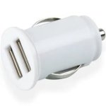 Car Charger Dual USB White
