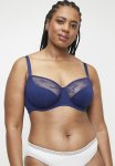 Curvy Talia Wired Bra - Blue