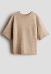 Knitted T-Shirt - Beige