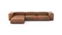 Four Module Chaise Sofa - Leather - Brown - 377CM X 199CM