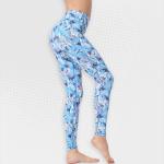 Ladies Blue Blaze Yoga Leggings With Pocket HK240 - XL
