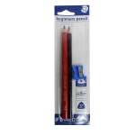 Staedtler Beginners Pencil Woodfree 2 Pack Plus Sharpner
