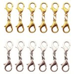 5PCS SET Double-headed Lobster Clasp For Necklace Bracelet Connector Clasp Zinc Alloy Lobster Clasp Connecting Buckle Creative D