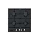 Totai Style 60CM 4 Burner Gas On Glass Hob - Matte Black