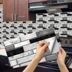 6PCS Waterproof Wall Tile Stickers For Bathroom Toilet Kitchen Living Room And Balcony - Non-slip And Self-adhesive