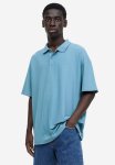 Coolmax Oversized Fit Polo Shirt - Turquoise