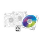Arctic ACFAN00258A P12 Pwm Pst A-rgb 0DB High Static Pressure 120MM White 3 Pack Chassis Fan