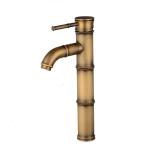Antique Retro Hot Cold Water Bathroom Counter Basin Bamboo Waterfall Basin Copper Faucet Specifications:elbow 3 Knots