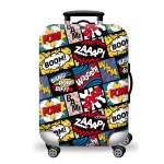 Printed Luggage Protector Cover - Comic Clash - Xlarge