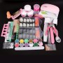 24in 1 Acrylic Nail Kit For Beginners 12 Color Glitter Acrylic Powder White Clear Pink Acrylic Powder Nails Extension Professional Nails Kit Acrylic Set