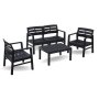 Econofurn Progarden Java 4 Piece Patio Set - Anthracite